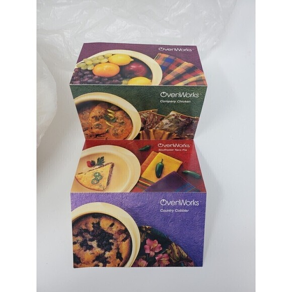 NOS VINTAGE TUPPERWARE OVENWORKS 2 QUART ROUND COOKER 3 PIECE POT CASSEROLE DISH - Picture 5 of 13